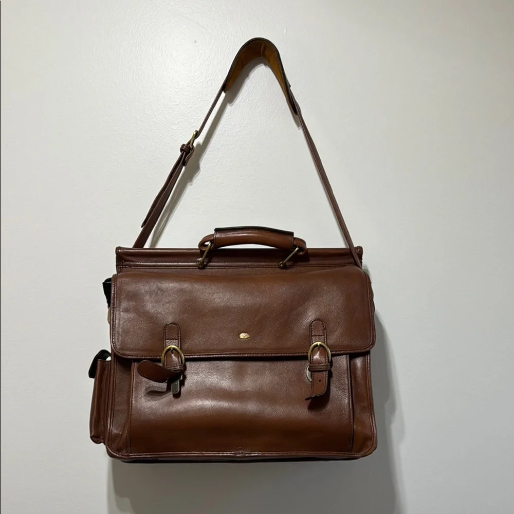 Vintage Classic‎ Brown Leather Men's Briefcase